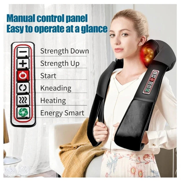 Deep Tissue Thermal Shiatsu Neck And Shoulder Massager