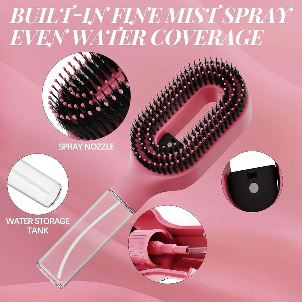 Mist Spray Detangling Hairbrush