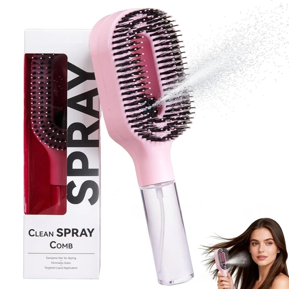 Mist Spray Detangling Hairbrush