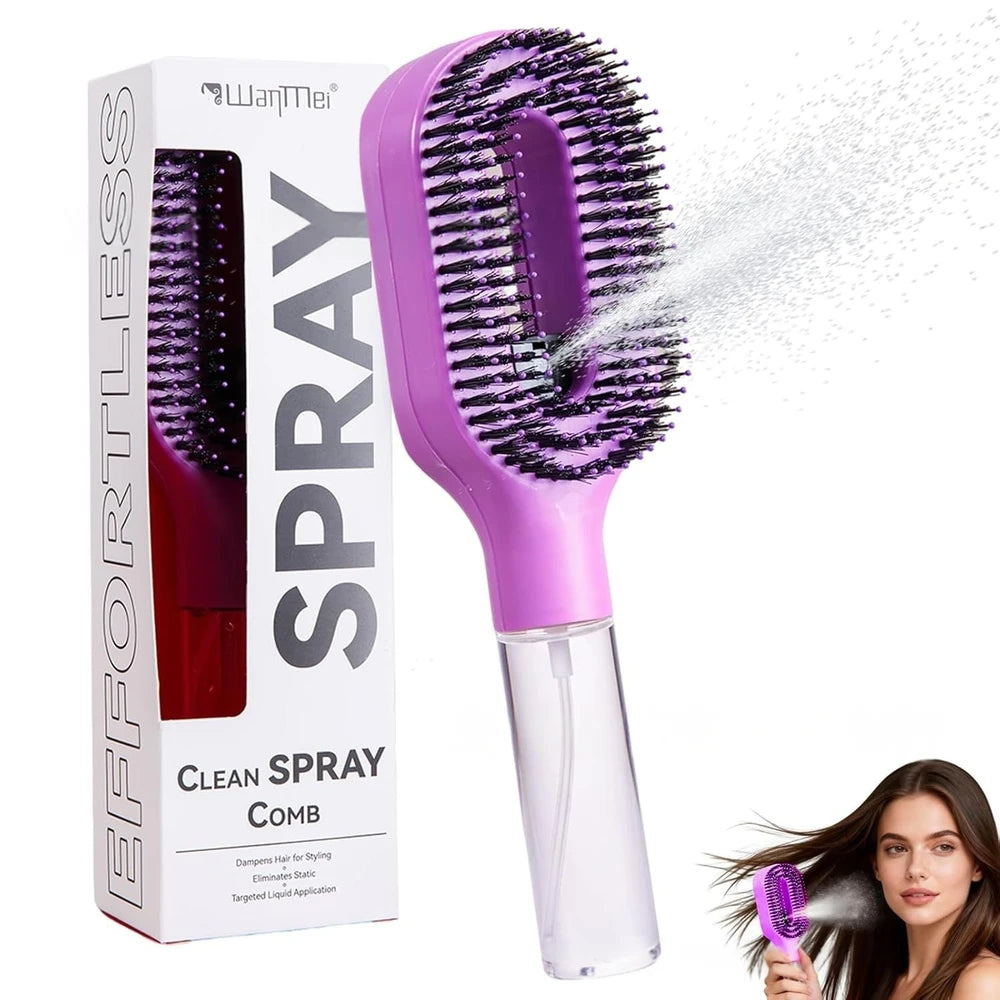 Mist Spray Detangling Hairbrush