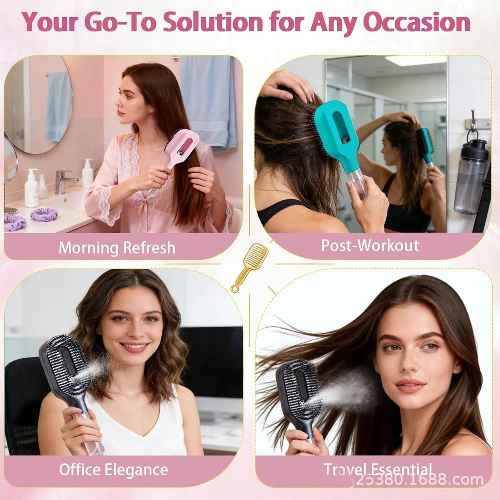 Mist Spray Detangling Hairbrush